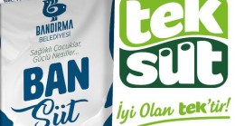 Bandırma Belediyesi’nin kampanyasına sütler Teksüt’ten