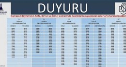 Bayramda toplu ulaşım ücretsiz