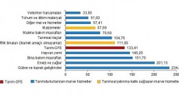 Tarımsal girdi fiyat endeksi (Tarım-GFE) yıllık yüzde 133,41, aylık yüzde 1,31 arttı