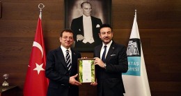 Ekrem İmamoğlu, Beşiktaş Belediye Başkanı Rıza Akpolat’a tebrik ziyaretinde bulundu