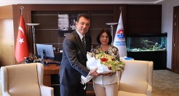 Ekrem İmamoğlu, Maltepe Belediye Başkanı Esin Köymen’e tebrik ziyaretinde bulundu