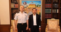 Nevşehir İl Jandarma Alay Komutanı J.Kd. Albay Bahittin Murat Yakın, Nevşehir Belediye Başkanı Rasim Arı’yı ziyaret etti