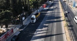İzmir’de bayramda da yol çalışmaları hız kesmedi