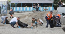 Mudanya Belediyesi yerlere atılan çöplerin fazlalığına dikkat çekmek için, Mudanya ve Güzelyalı sahilinde temizlik seferberliği gerçekleştirdi