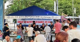 Aydın Büyükşehir Belediyesi her yıl düzenlediği muharrem ayı iftar programlarına bu yıl da devam ediyor