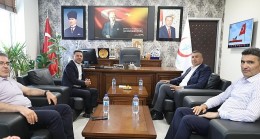 Nevşehir Belediye Başkanı Rasim Arı, Nevşehir İl Sağlık Müdürü Op. Dr. Hasan Tartar’ı ziyaret etti