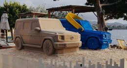 ‘Sand Carstle’ eseri Mercedes-Benz ve Pilevneli Gallery iş birliğiyle MOMO Bodrum’da