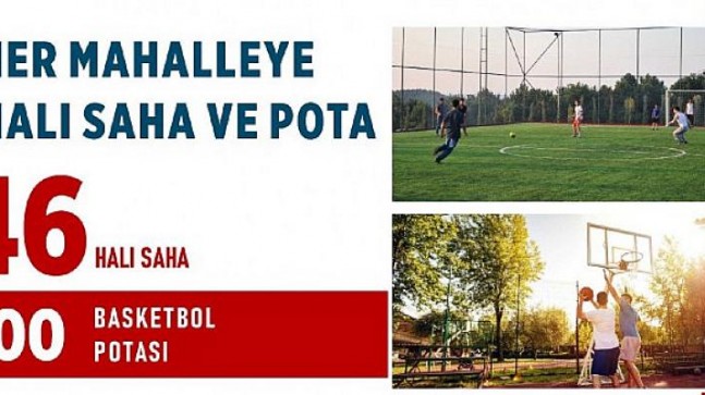 Kahramanmaraş’ta Her Mahalleye Halı Saha ve Pota