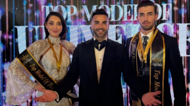  Kuzey Kıbrıs’ı temsil eden Merve Bektaş ve Furkan Ocak, Top Model of the Universe yarışmasında