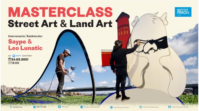 Saype ve Leo Lunatic’den  Land Art & Street Art Masterclass’ı