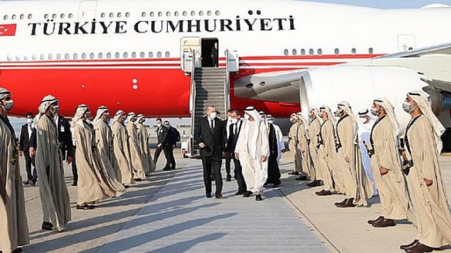 Cumhurbaşkanı Erdoğan, Birleşik Arap Emirlikleri’ne ulaştı