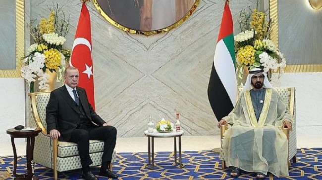 Cumhurbaşkanı Erdoğan, Dubai Emiri Şeyh Maktum ile görüştü