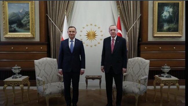 Cumhurbaşkanı Erdoğan, Polonya Cumhurbaşkanı Duda ile görüştü