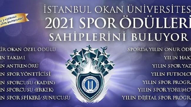 İstanbul Okan Üniversitesi Spor Ödülleri sahiplerini buluyor