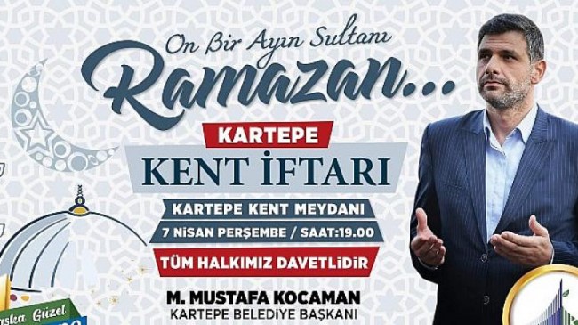 Kartepe’nin Geleneksel Kent İftarı 7 Nisan’da