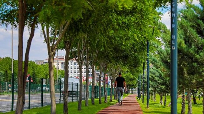 Cevher Dudayev Mahallesi’ndeki Yeni Yürüyüş Yolu ve Parka Mahalle Sakinlerinden Tam Not