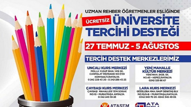 Antalya Büyükşehir’den üniversite adaylarına tercih desteği