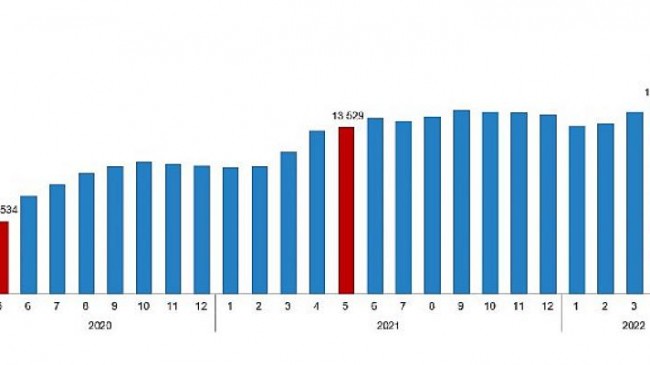 Ücretli çalışan sayısı yıllık Yüzde 5,7 arttı