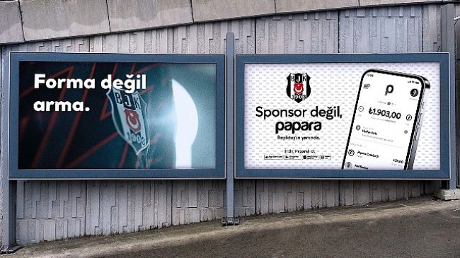 Papara'dan Beşiktaş Sponsorluğuna Yeni Reklam Kampanyası