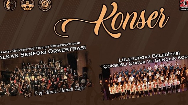 “100 korist Balkan Senfoni Orkestrası ile sahnede"