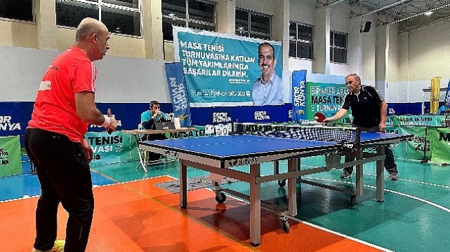 Konya Büyükşehir'in Masa Tenisi Turnuvası'nda Büyük Heyecan Yaşandı