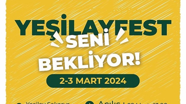 Yeşilayfest Sakarya'da Gençlerle Buluşuyor!