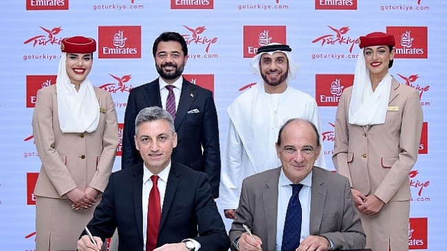 Emirates, Türkiye'deki turizmi desteklemek için Türkiye Turizm Tanıtım ve Geliştirme Ajansı (TGA) ile iş birliği anlaşması imzaladı