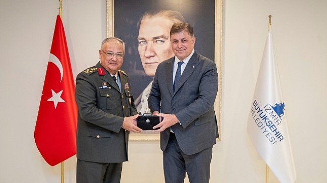 Orgeneral Kemal Yeni’den Başkan Tugay’a ziyaret