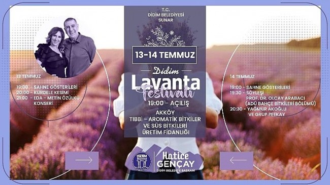 Didim Lavanta Festivali’ne Sayılı Günler Kaldı
