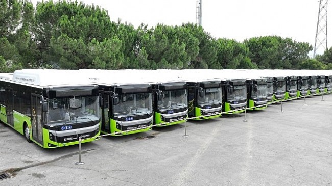 Kocaeli  Büyükşehir’in 20 yeni otobüsü teslim edildi