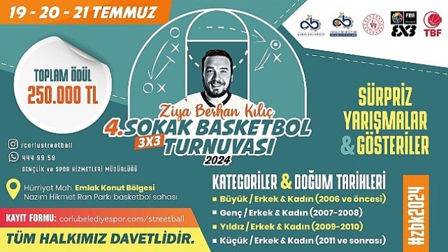 ZBK Sokak Basketbol Turnuvası FİBA 3×3 İmzasıyla Gerçekleştirilecek