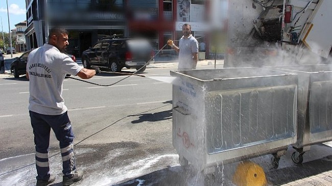 Çöp Konteynerlerine Dezenfeksiyon