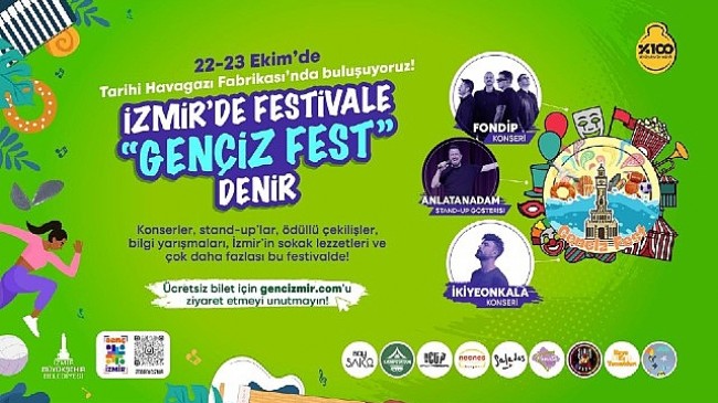 İzmir’de gençlik ve yaratıcılık rüzgarı estirecek Gençİz Fest başlıyor