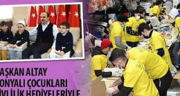 Başkan Altay Konyalı Çocukları Şivlilik Hediyeleriyle Sevindiriyor