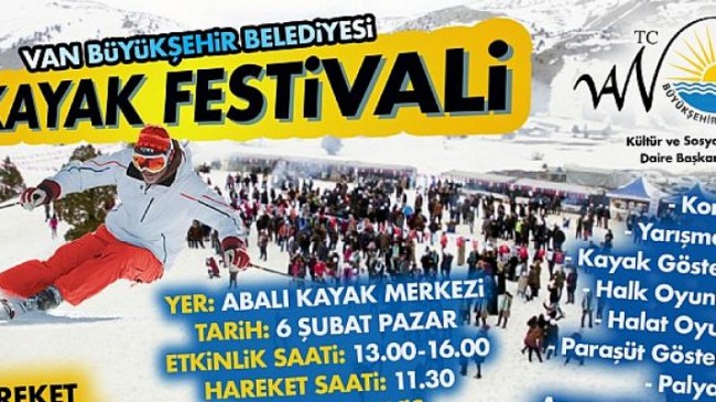 Van Büyükşehir Belediyesi  Kayak Festivali Düzenleyecek