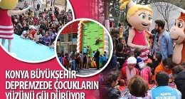 Konya Büyükşehir Depremzede Çocukların Yüzünü Güldürüyor