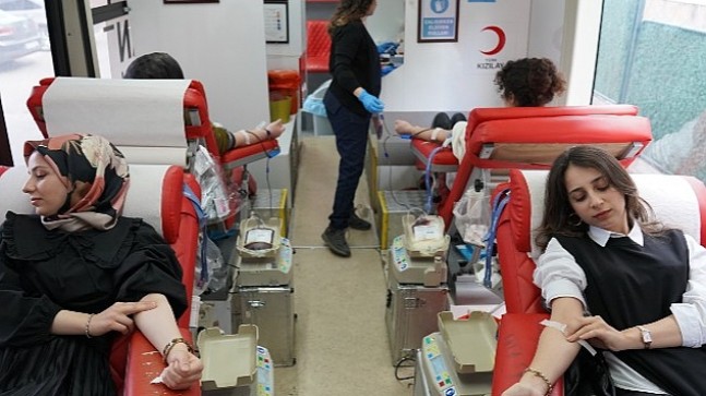 Birevim'den depremzedeler için kan bağışı