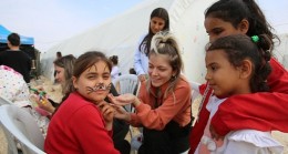 Çadır kentte çocuklar için özel etkinlikler
