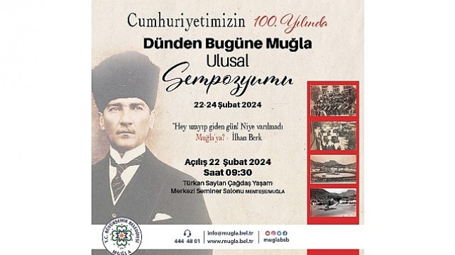 Muğla Büyükşehir Cumhuriyet'in 100.Yılında Muğla Sempozyumu Düzenliyor