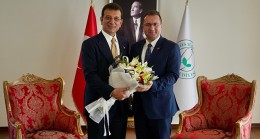 İBB Başkanı Ekrem İmamoğlu, Gaziosmanpaşa Belediye Başkanı Hakan Bahçetepe’ye tebrik ziyaretinde bulundu