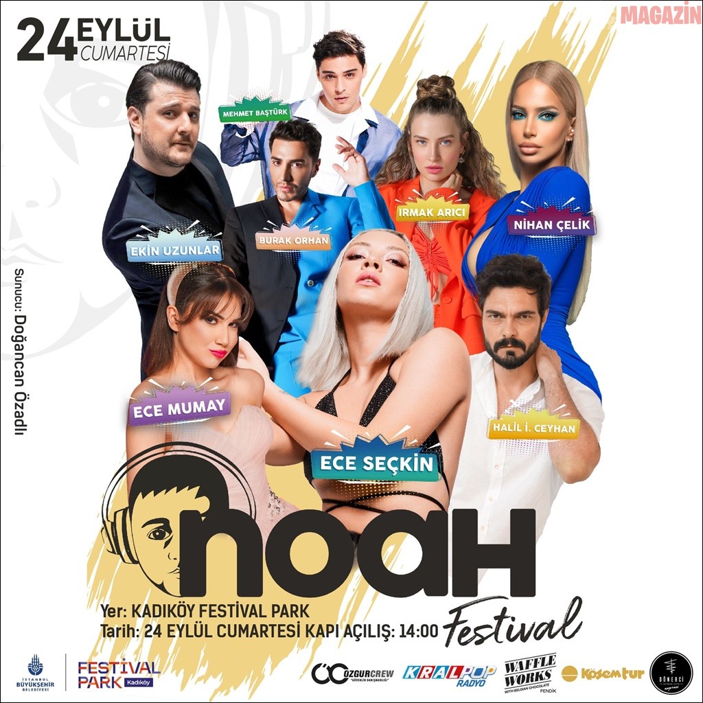 20 Şarkıcı…  4 gün…  Noah Festivali Başlıyor Büyük Festivale hazır olun!