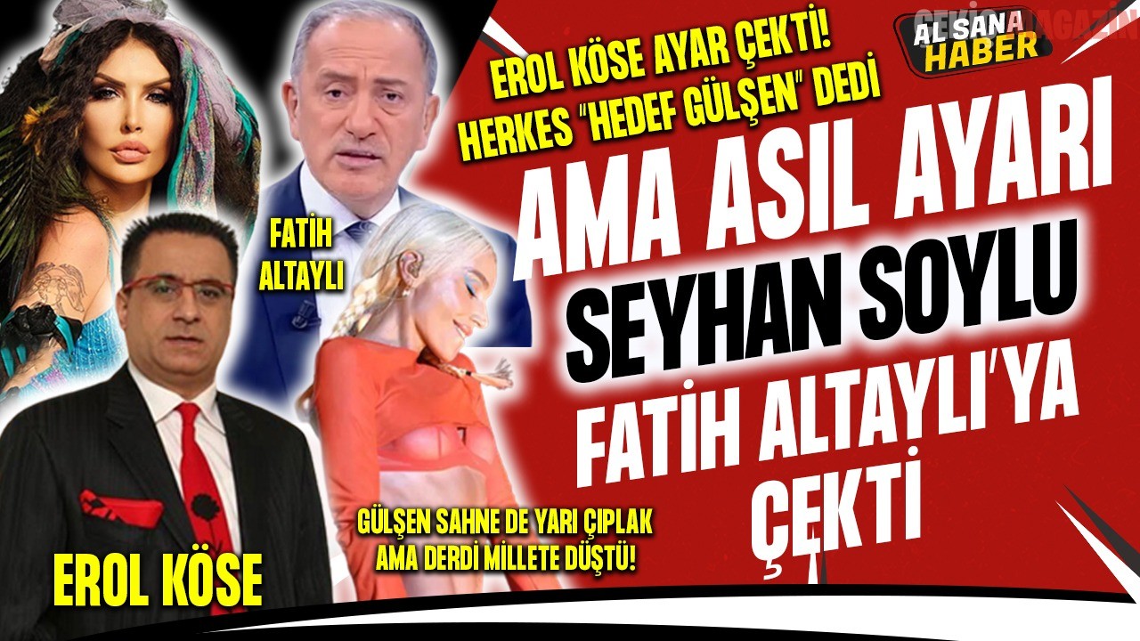 SEYHAN SOYLU, GÜLŞEN’ İN ÇIPLAKLIĞINI SAVUNAN FATİH ALTAYLI’ YA YILIN AYARINI VERDİ